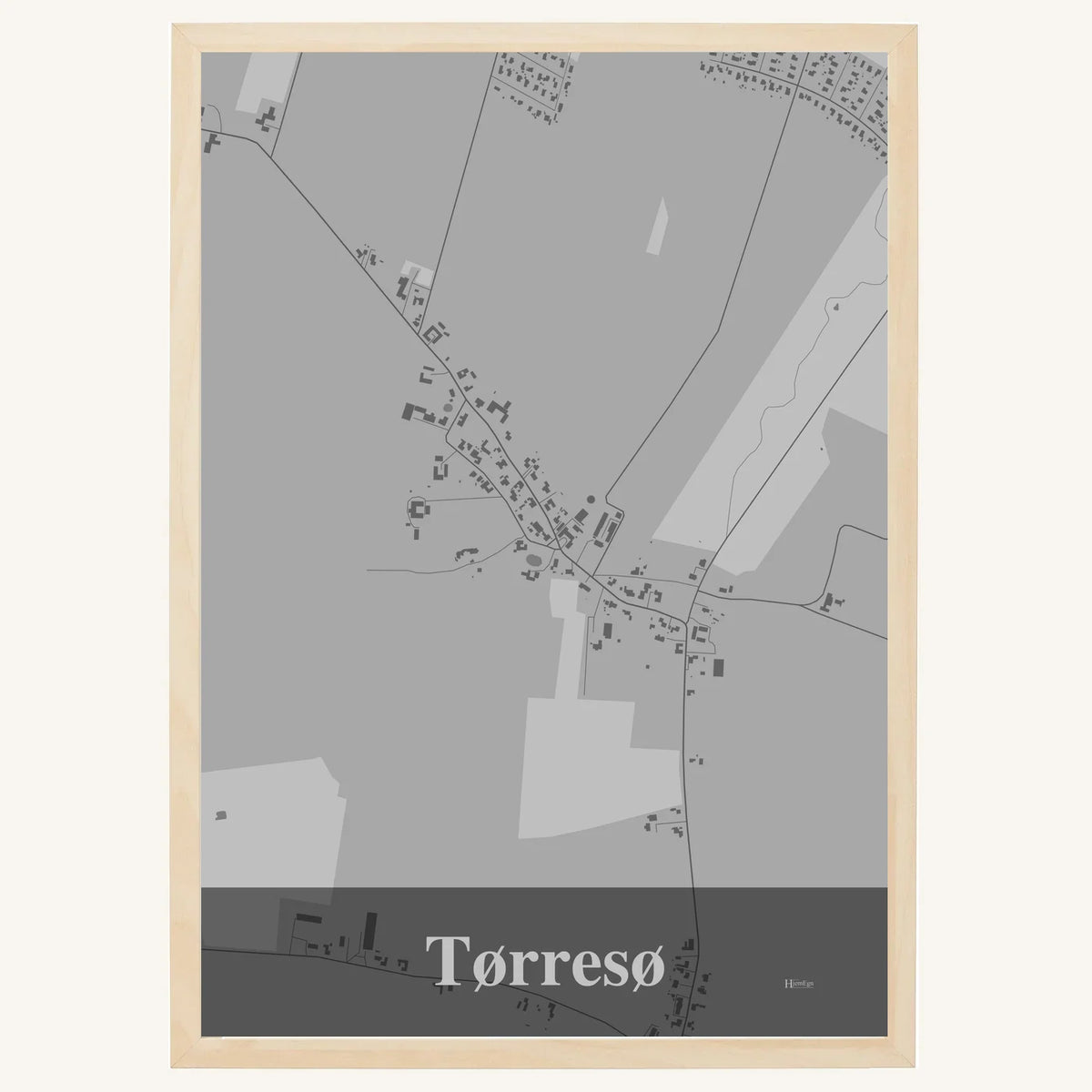 Tørresø plakat – Firkantet 2026 – Lys pastel grå