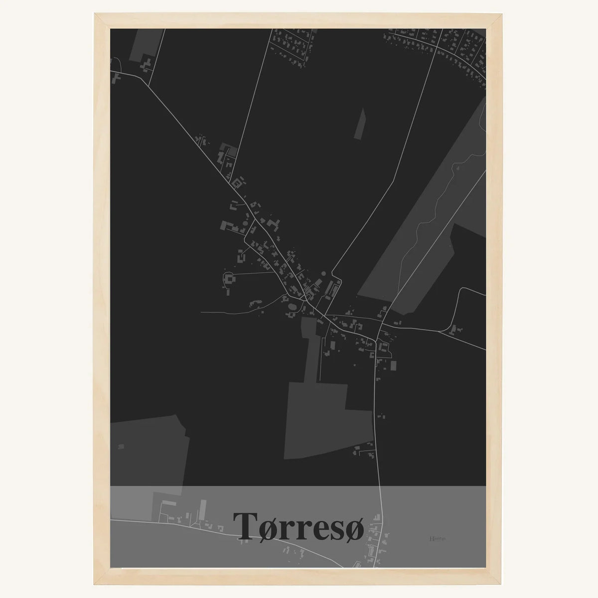 Tørresø plakat – Firkantet 2026 – Mørk grå