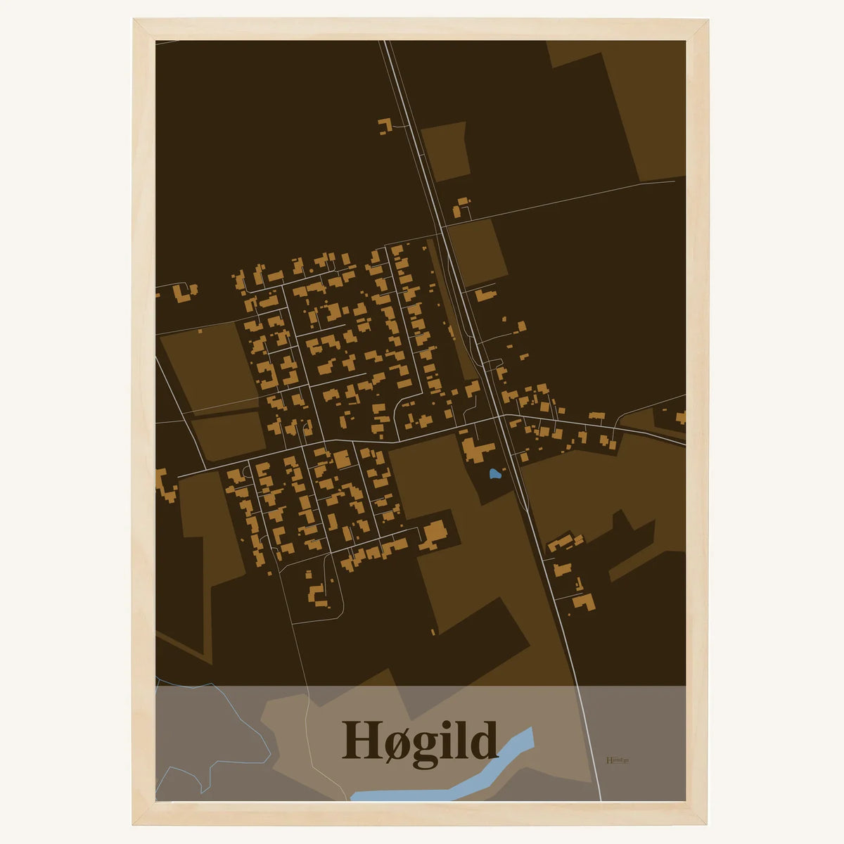 Høgild plakat – Firkantet 2026 – Mørk brun