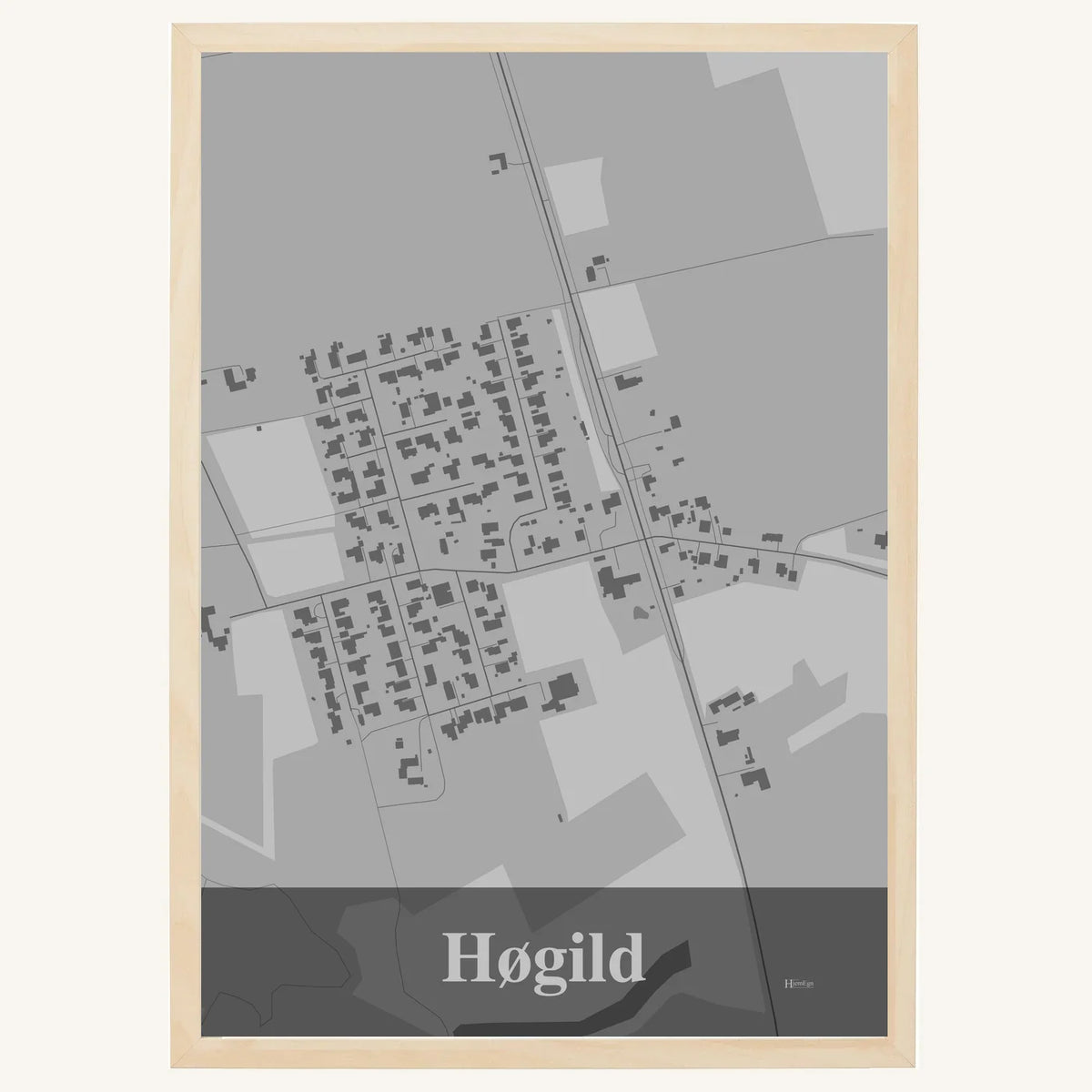 Høgild plakat – Firkantet 2026 – Lys pastel grå