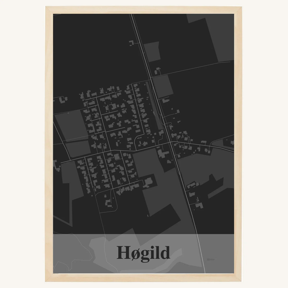 Høgild plakat – Firkantet 2026 – Mørk grå