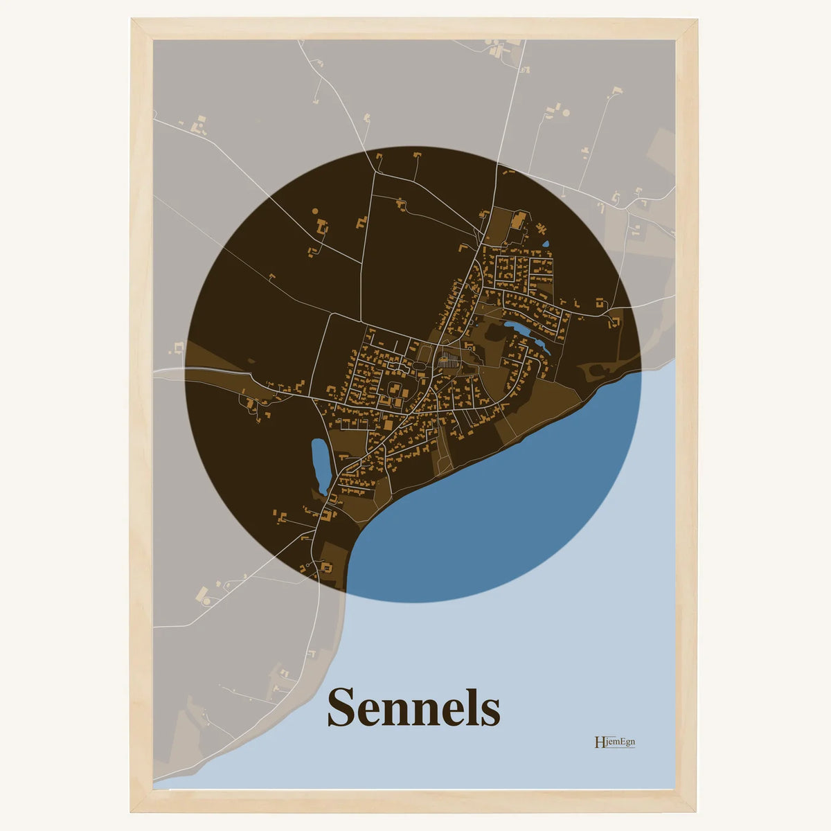 Sennels plakat – Centrum 2026 – Mørk brun