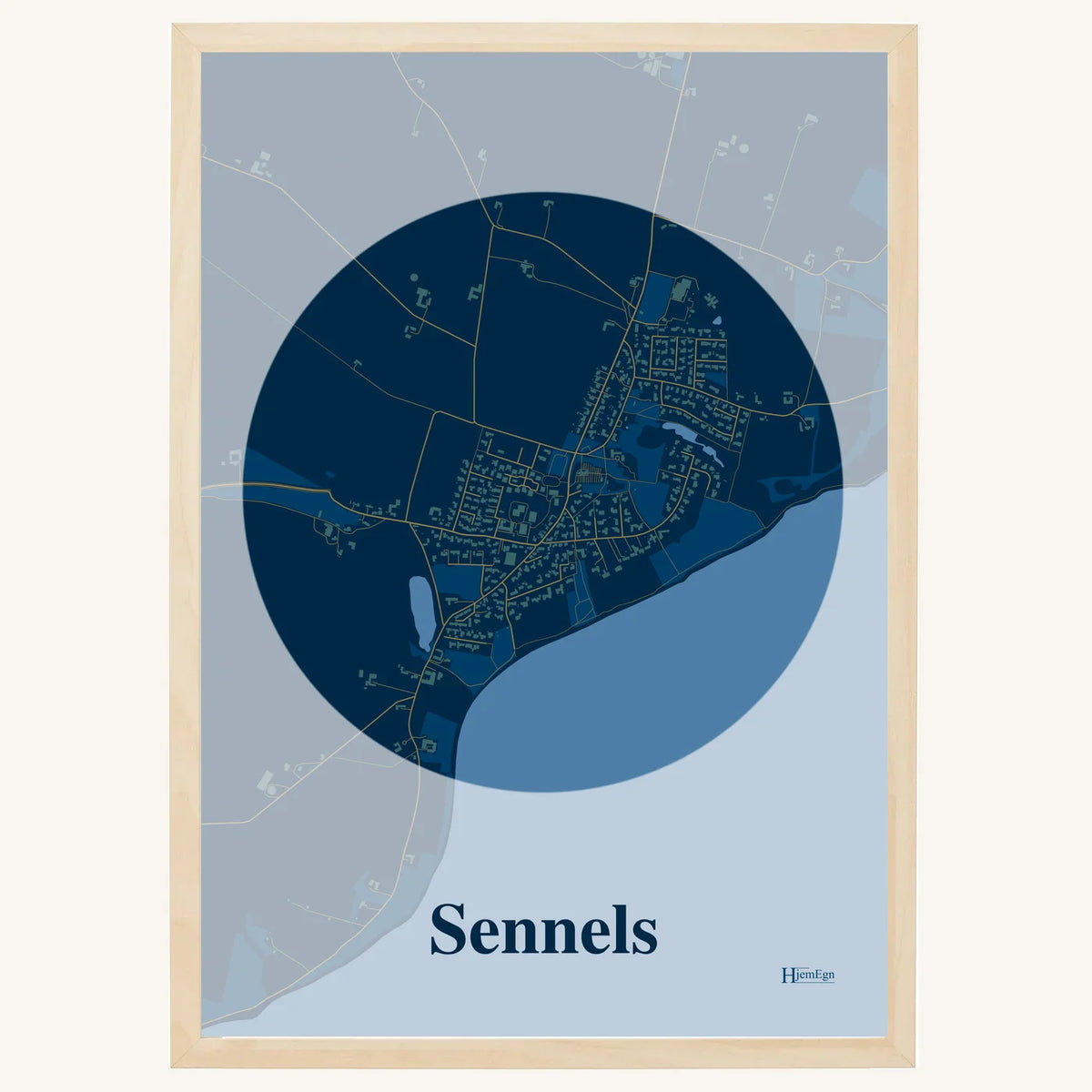 Sennels plakat – Centrum 2026 – Mørk blå