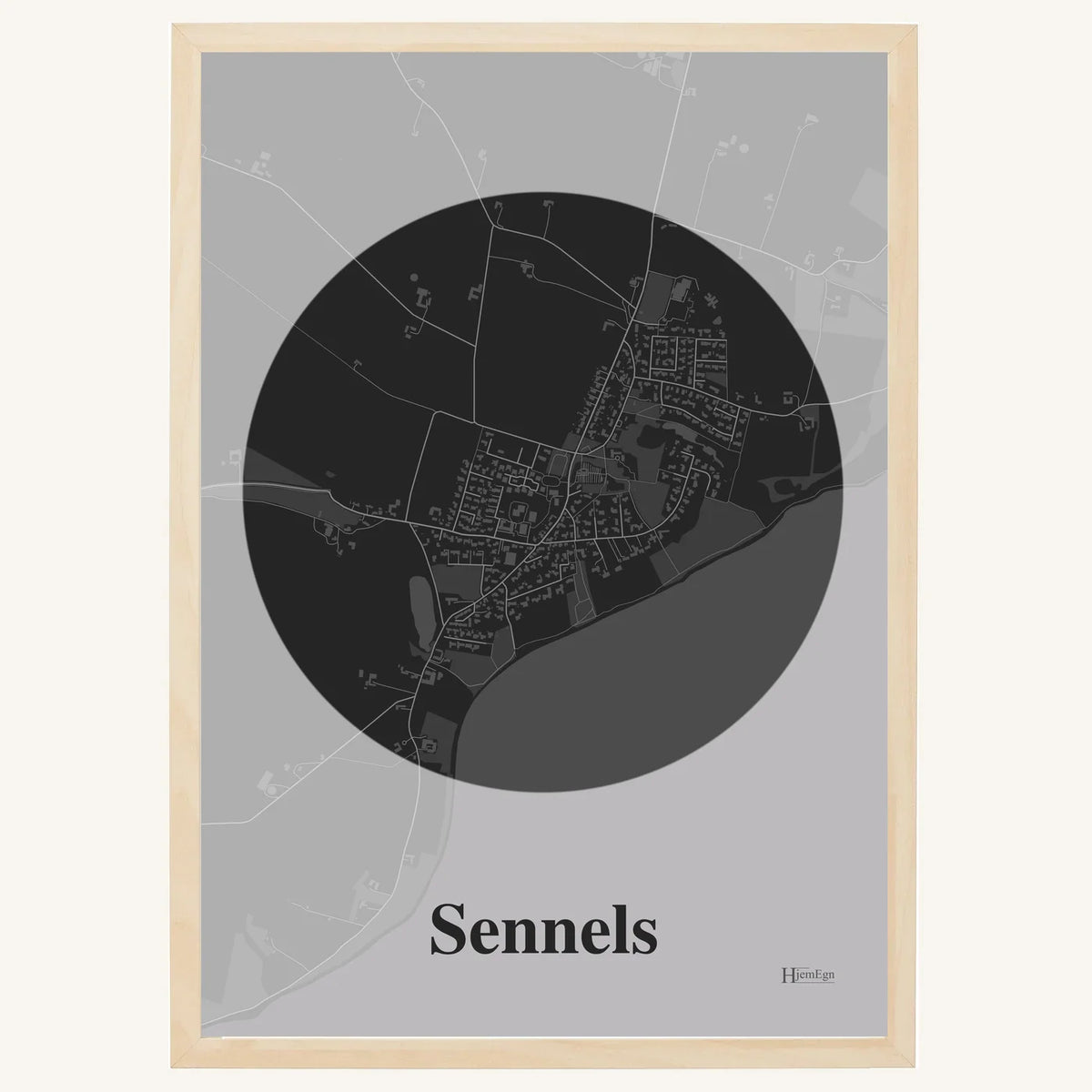 Sennels plakat – Centrum 2026 – Mørk grå