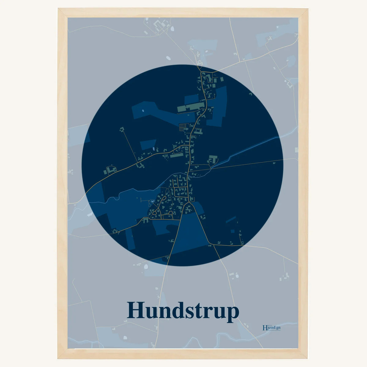 Hundstrup plakat – Centrum 2026 – Mørk blå