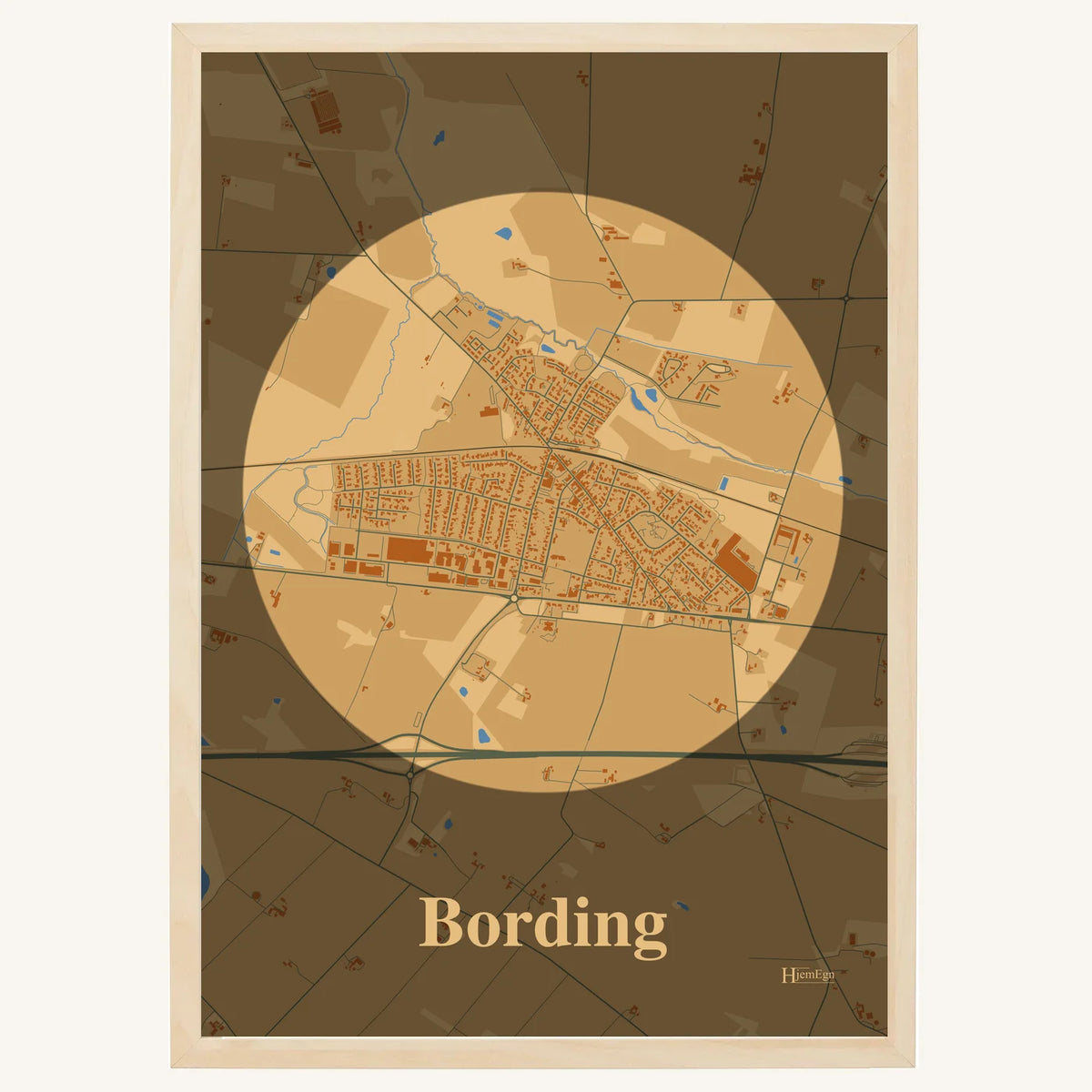 Bording plakat – Centrum 2026 – Lys pastel brun