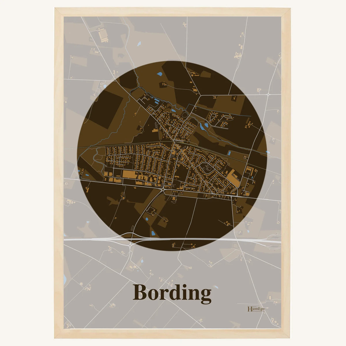 Bording plakat – Centrum 2026 – Mørk brun