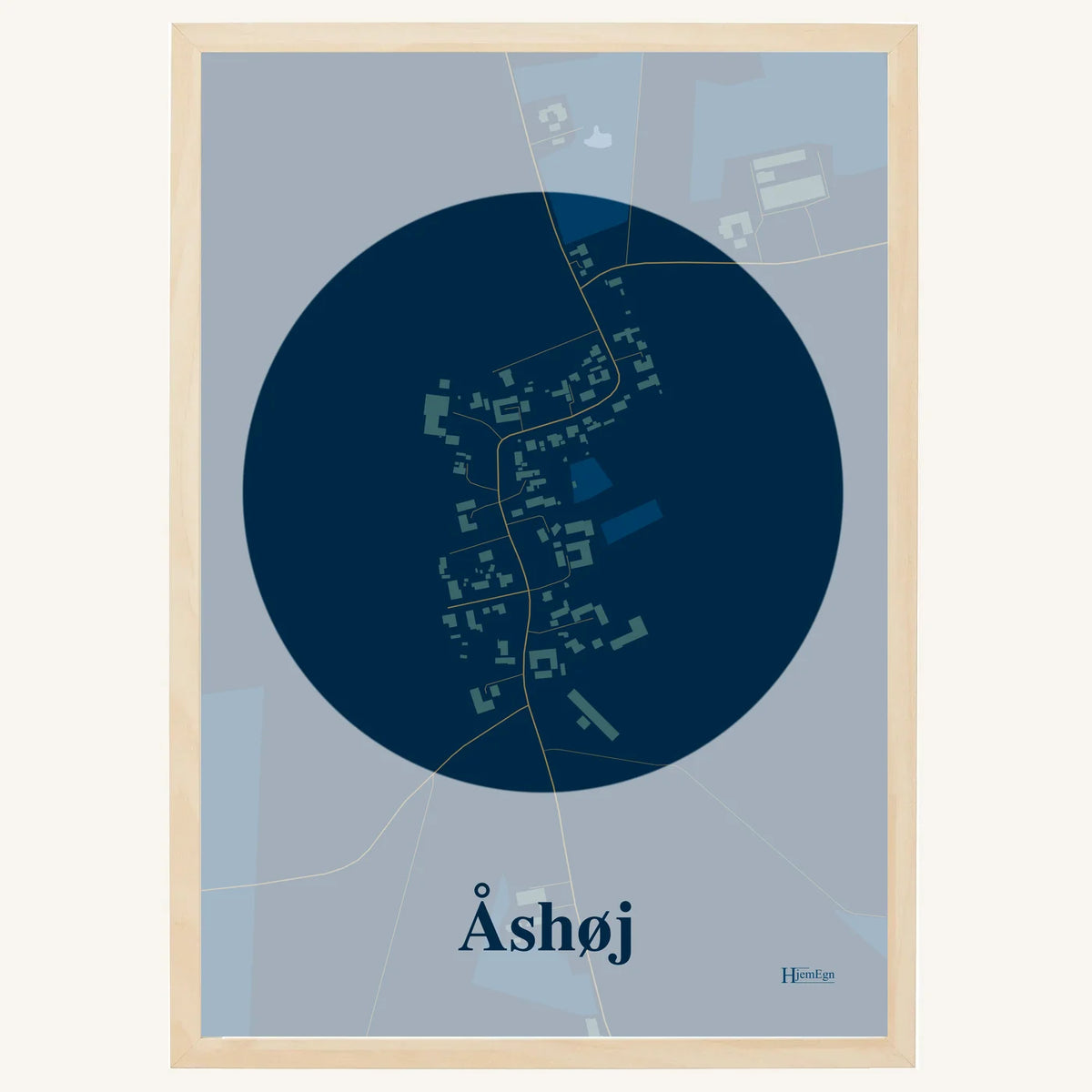 Åshøj plakat – Centrum 2026 – Mørk blå