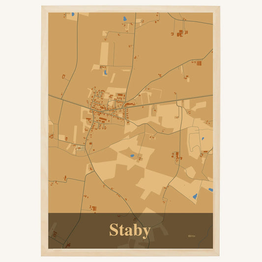 Staby plakat – Firkantet 2026 – Lys pastel brun