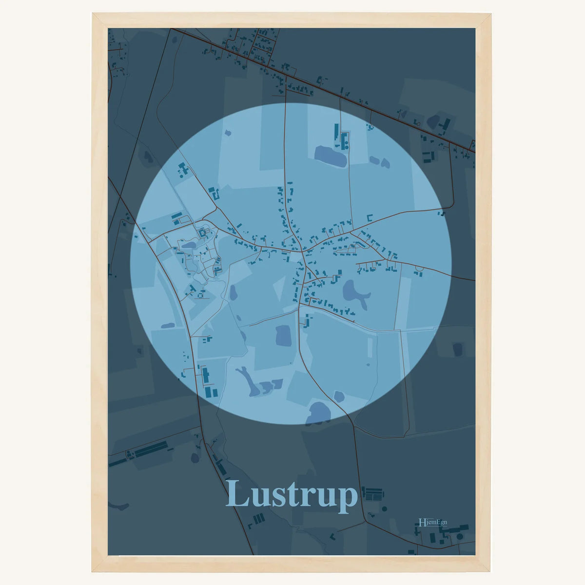 Lustrup plakat – Centrum 2026 – Lys pastel blå