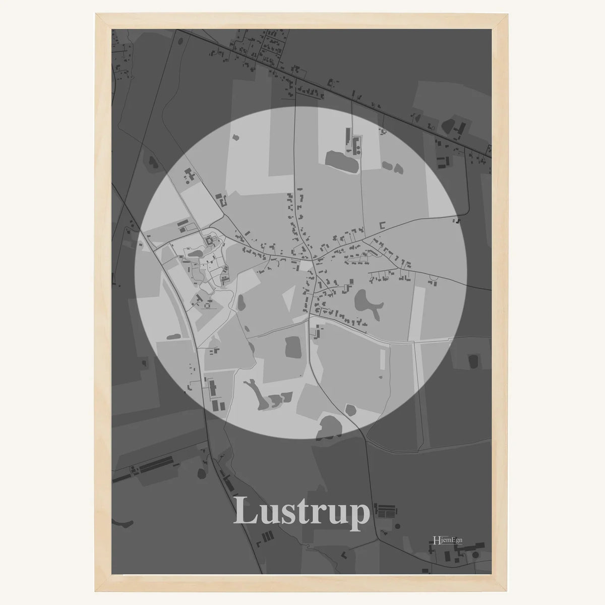 Lustrup plakat – Centrum 2026 – Lys pastel grå