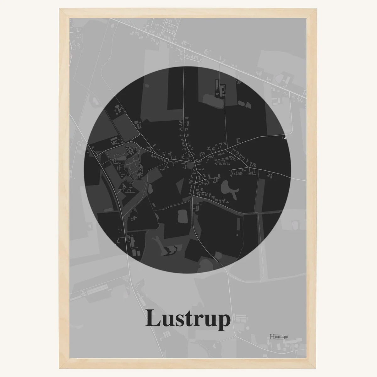 Lustrup plakat – Centrum 2026 – Mørk grå