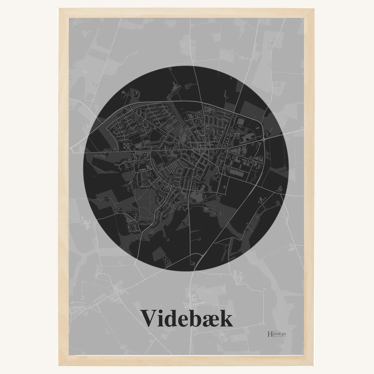 Videbæk plakat – Centrum 2026 – Mørk grå
