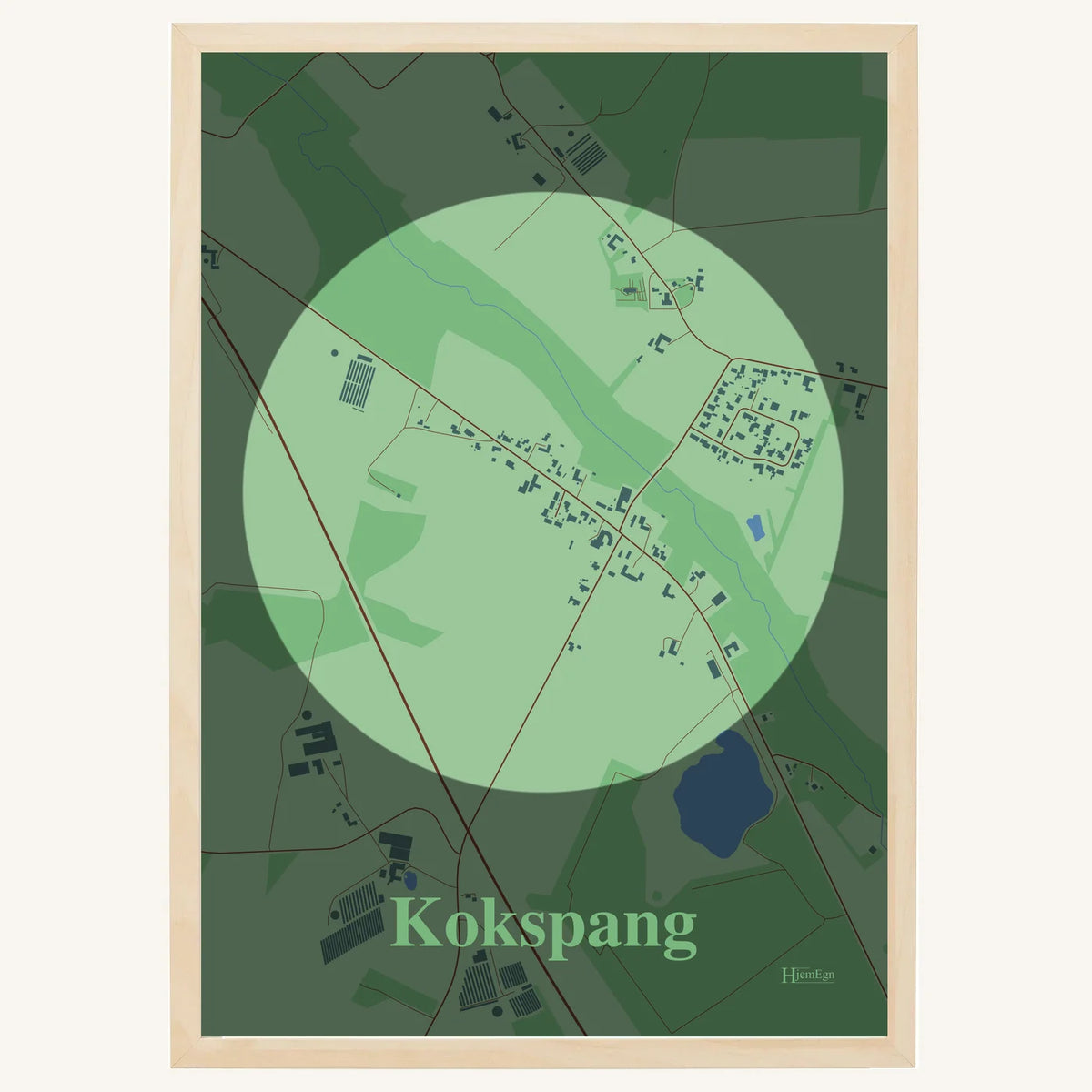 Kokspang plakat – Centrum 2026 – Lys pastel grøn