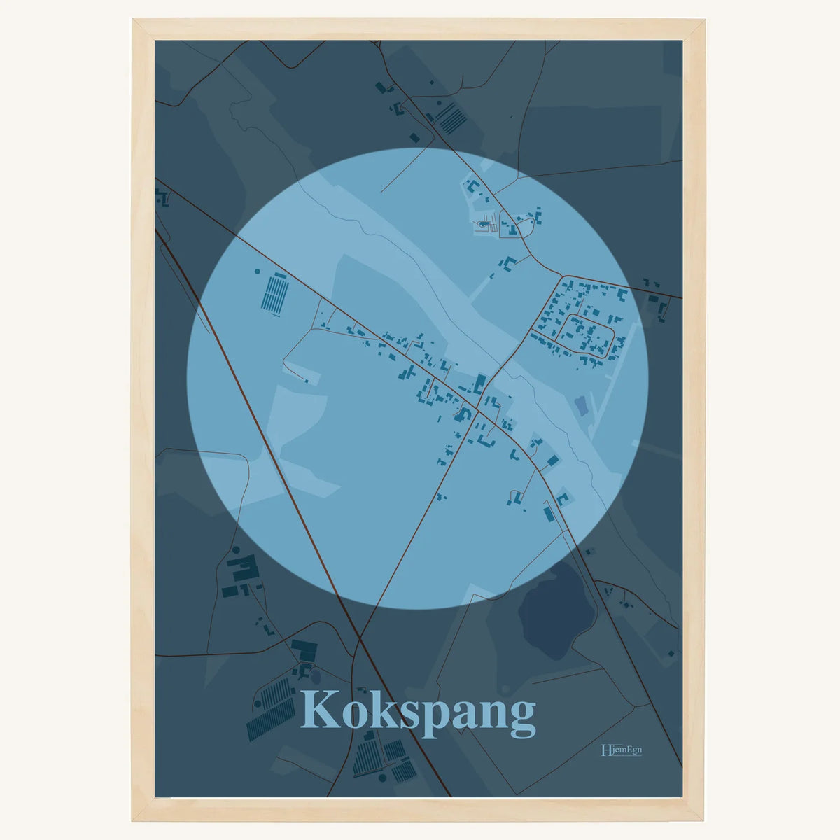 Kokspang plakat – Centrum 2026 – Lys pastel blå