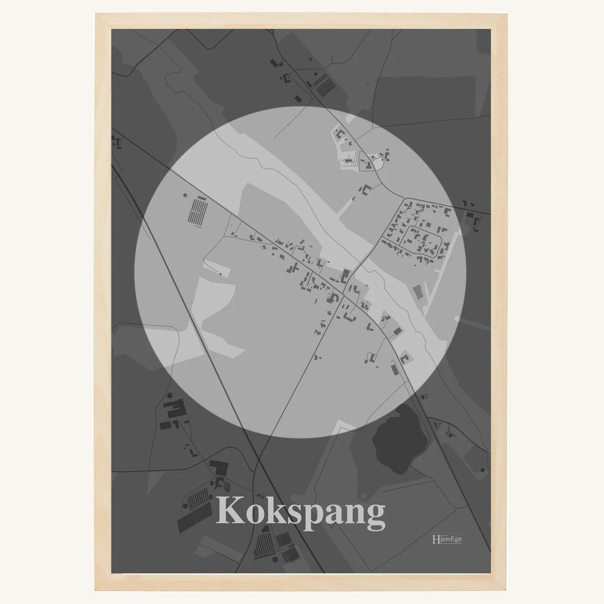 Kokspang plakat – Centrum 2026 – Lys pastel grå