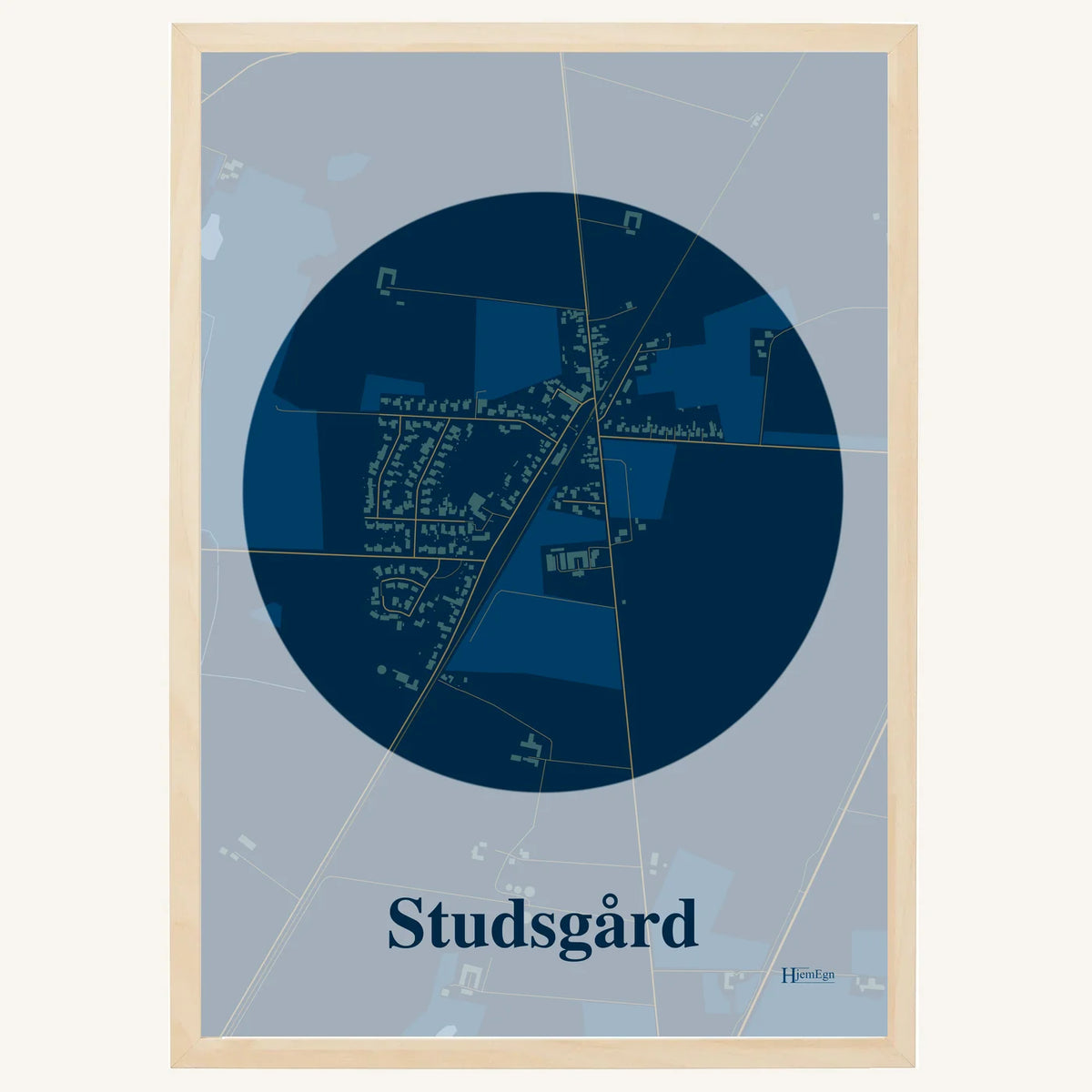 Studsgård plakat – Centrum 2026 – Mørk blå