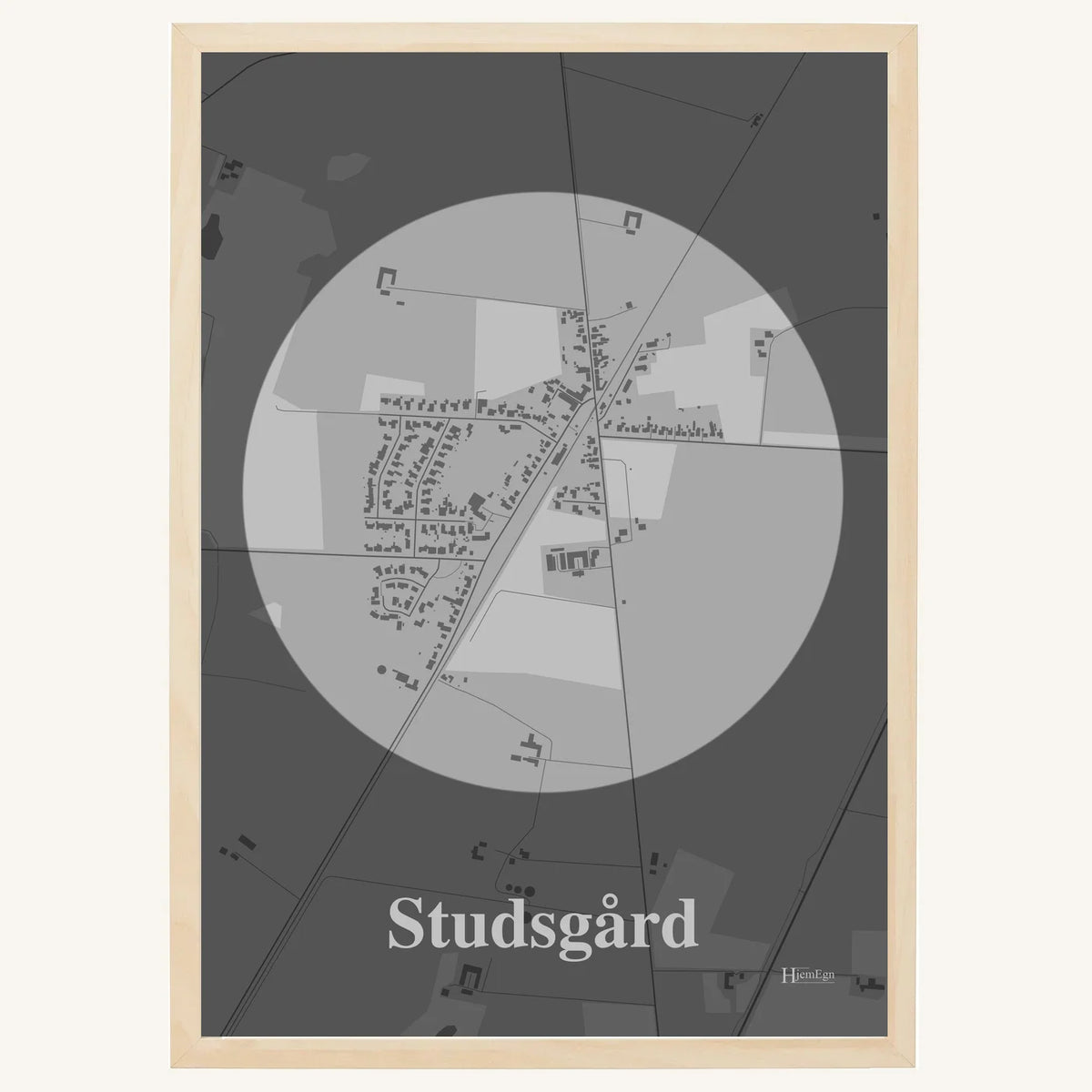 Studsgård plakat – Centrum 2026 – Lys pastel grå