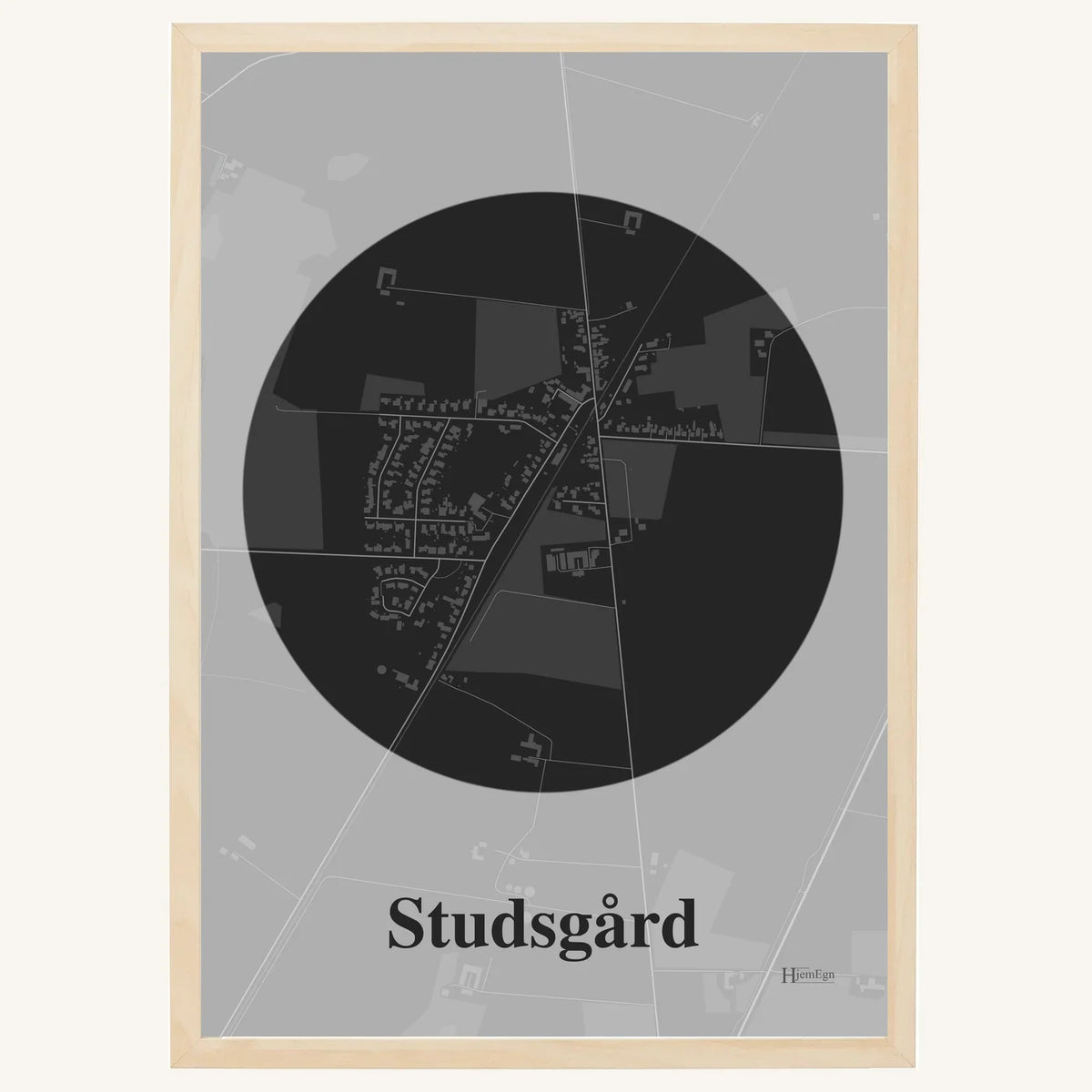 Studsgård plakat – Centrum 2026 – Mørk grå