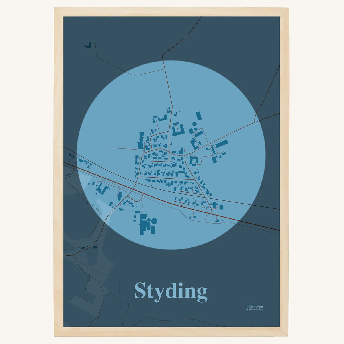 Styding plakat – Centrum 2026 – Lys pastel blå