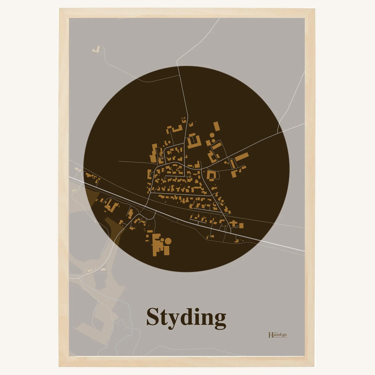 Styding plakat – Centrum 2026 – Mørk brun