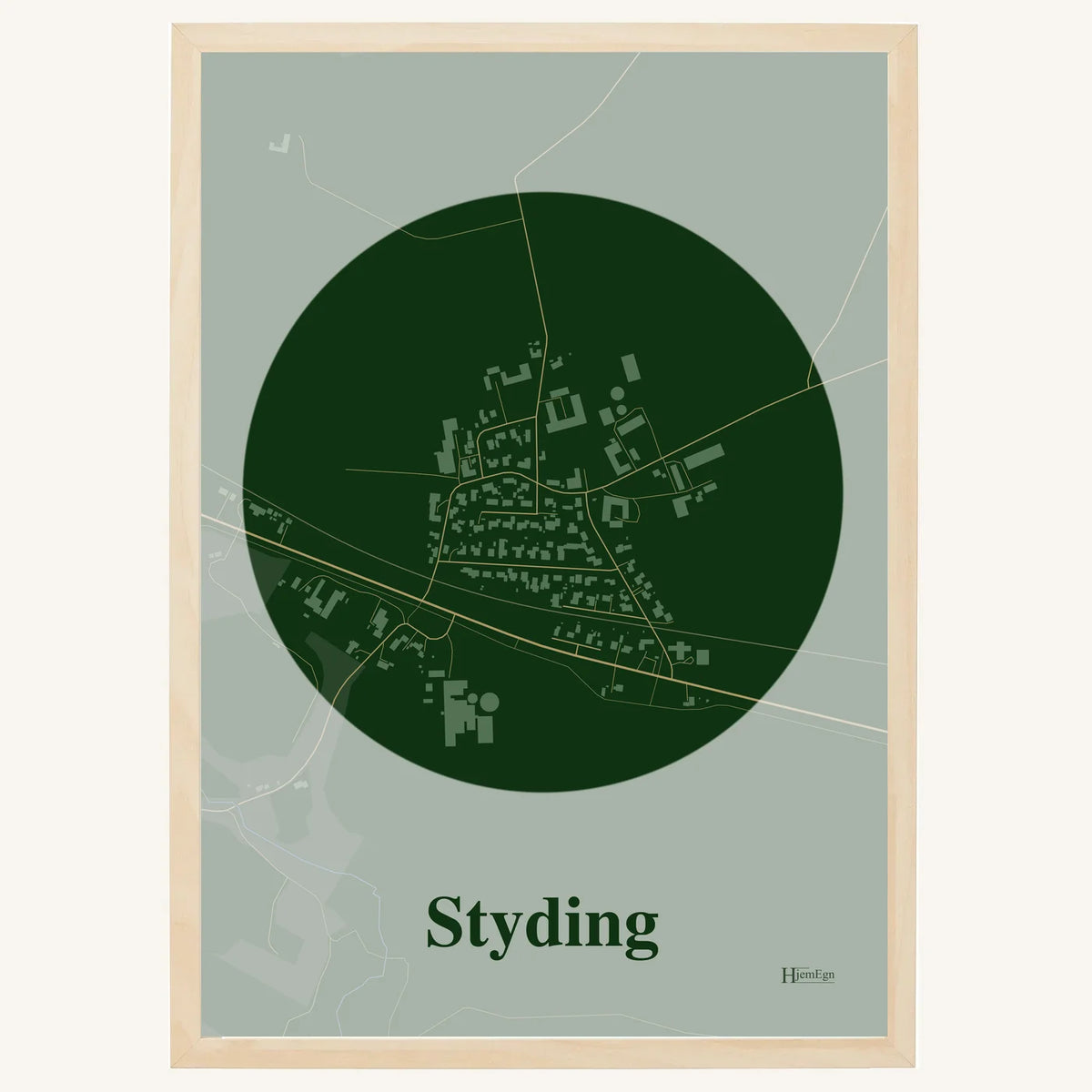 Styding plakat – Centrum 2026 – Mørk grøn