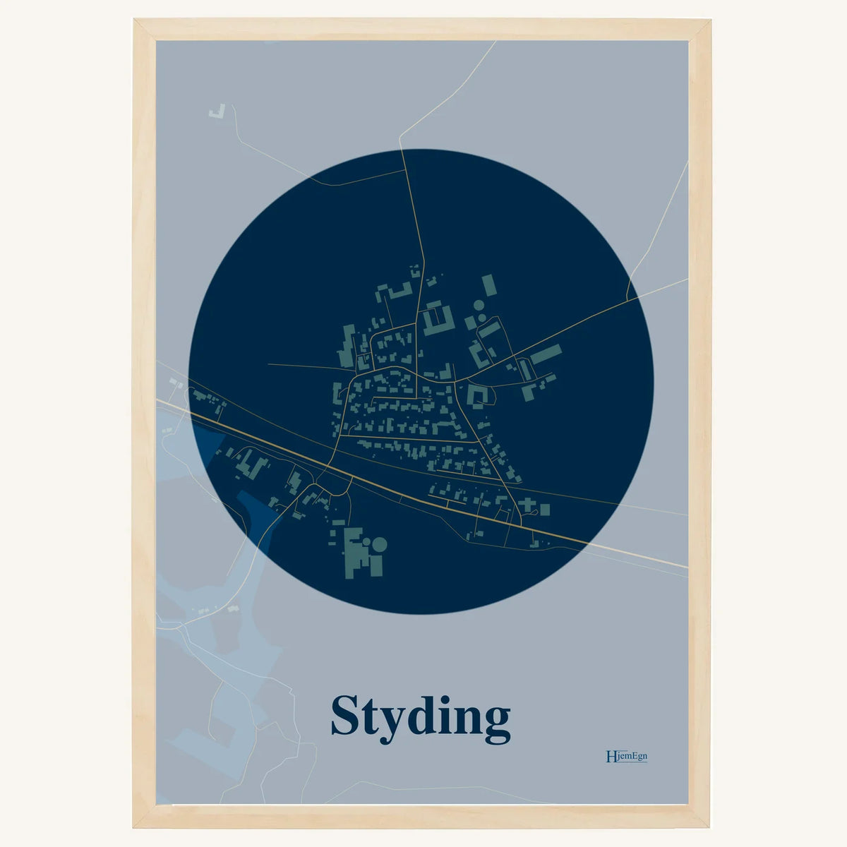 Styding plakat – Centrum 2026 – Mørk blå