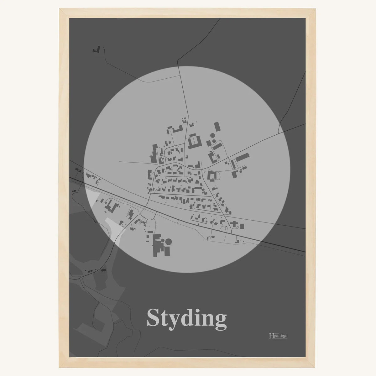 Styding plakat – Centrum 2026 – Lys pastel grå