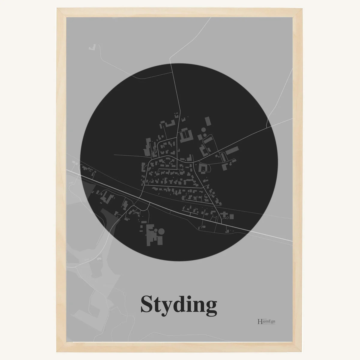 Styding plakat – Centrum 2026 – Mørk grå
