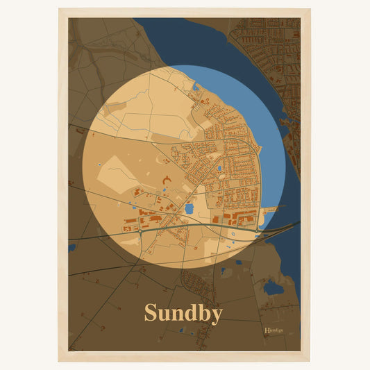 Sundby plakat – Centrum 2026 – Lys pastel brun