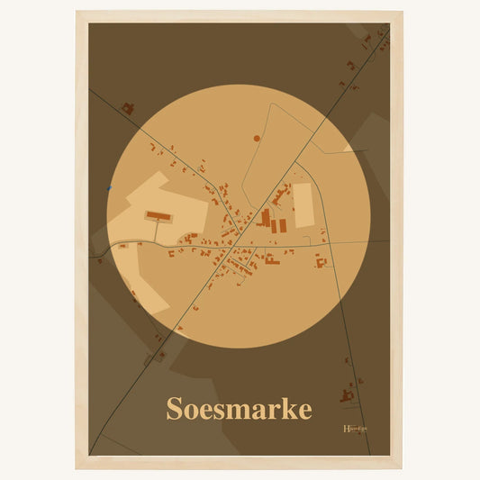 Soesmarke plakat – Centrum 2026 – Lys pastel brun