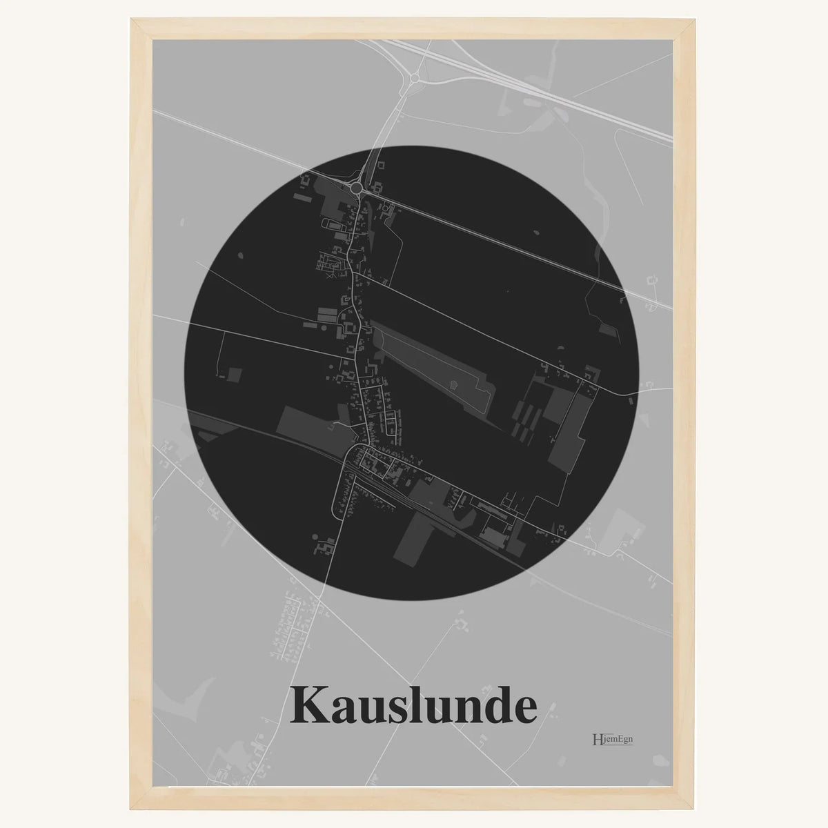 Kauslunde plakat – Centrum 2026 – Mørk grå