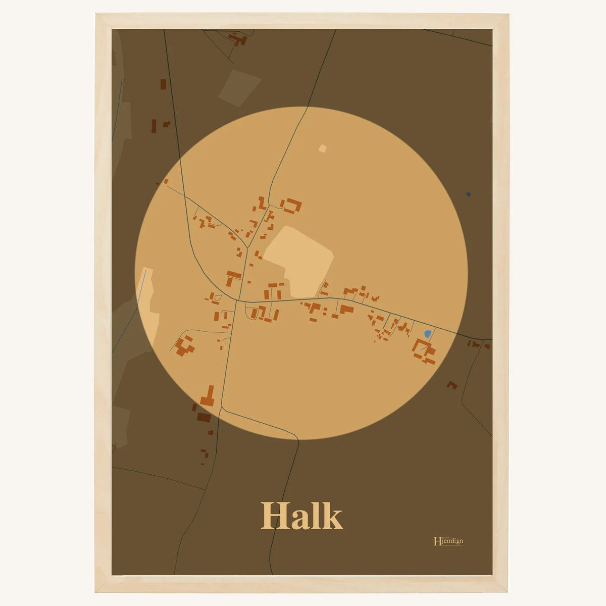Halk plakat – Centrum 2026 – Lys pastel brun