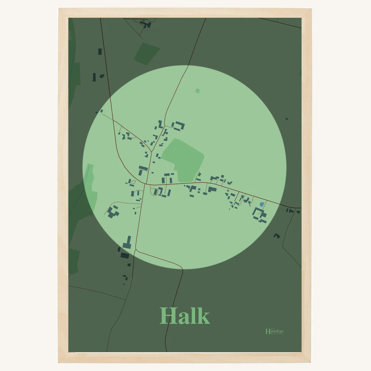Halk plakat – Centrum 2026 – Lys pastel grøn