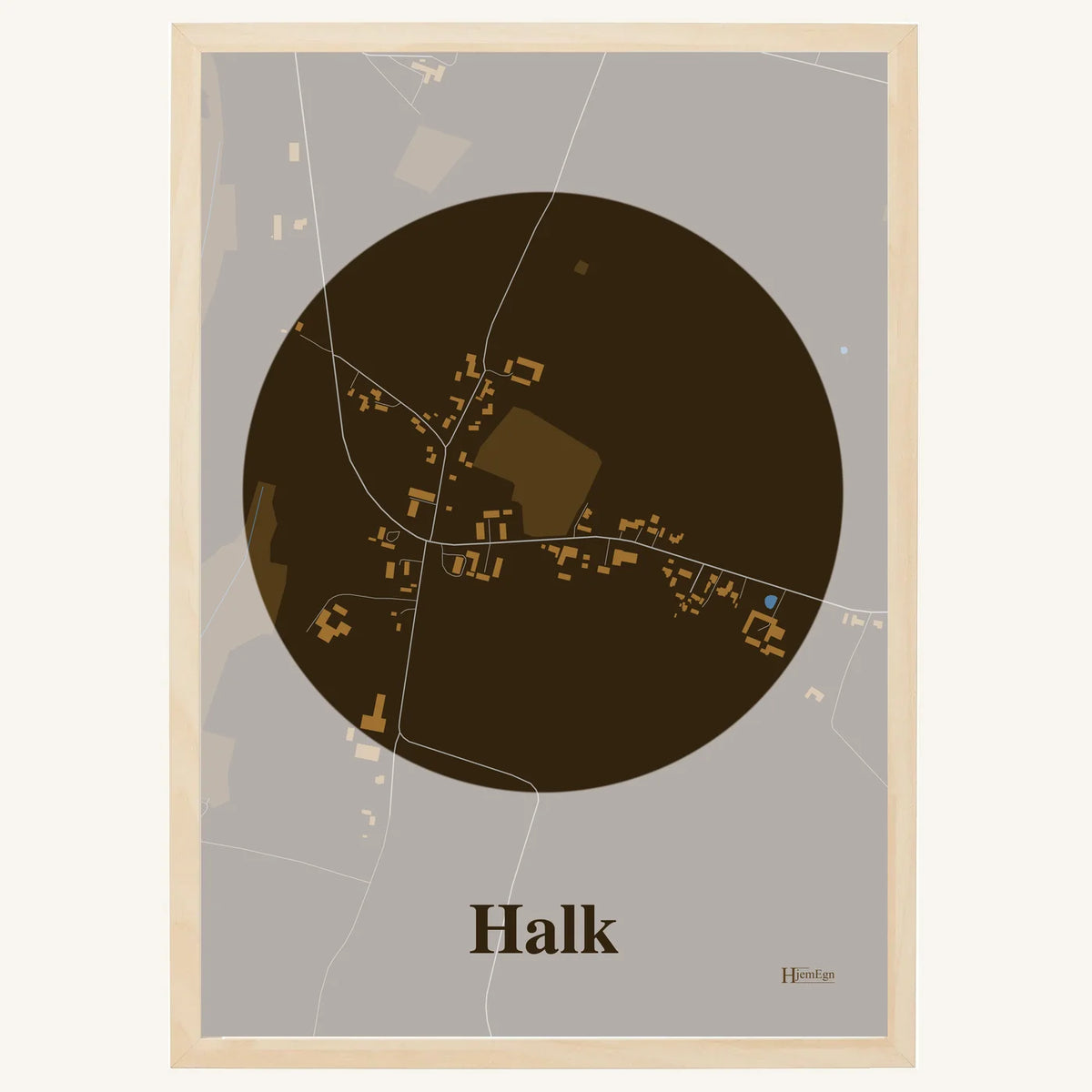 Halk plakat – Centrum 2026 – Mørk brun
