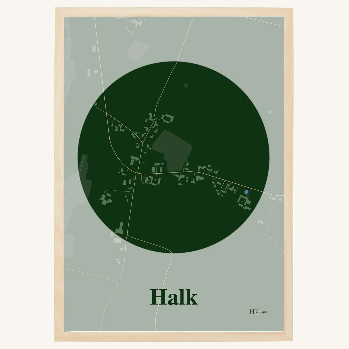 Halk plakat – Centrum 2026 – Mørk grøn