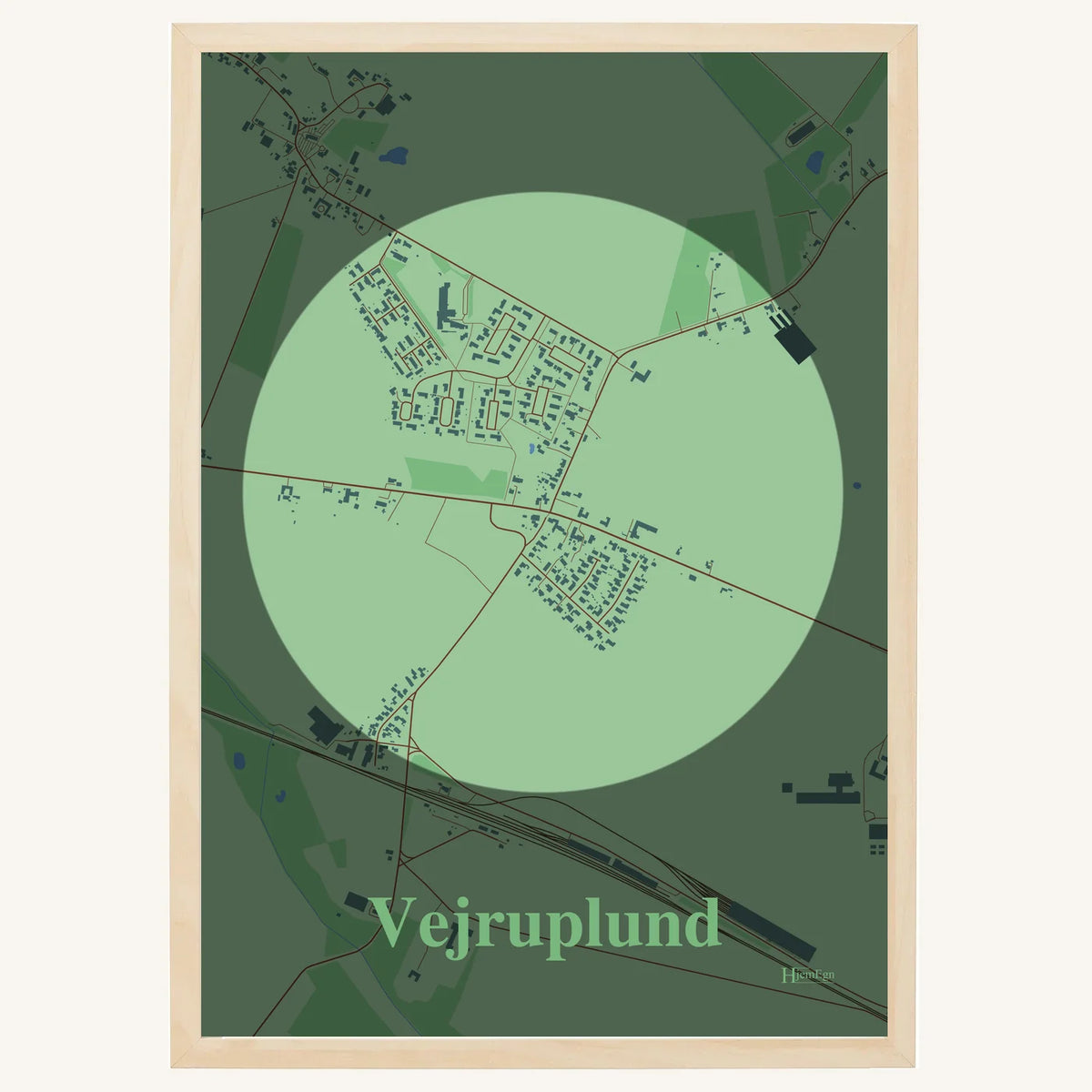 Vejruplund plakat – Centrum 2026 – Lys pastel grøn