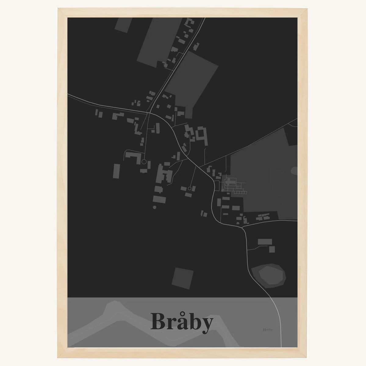 Bråby plakat – Firkantet 2026 – Mørk grå