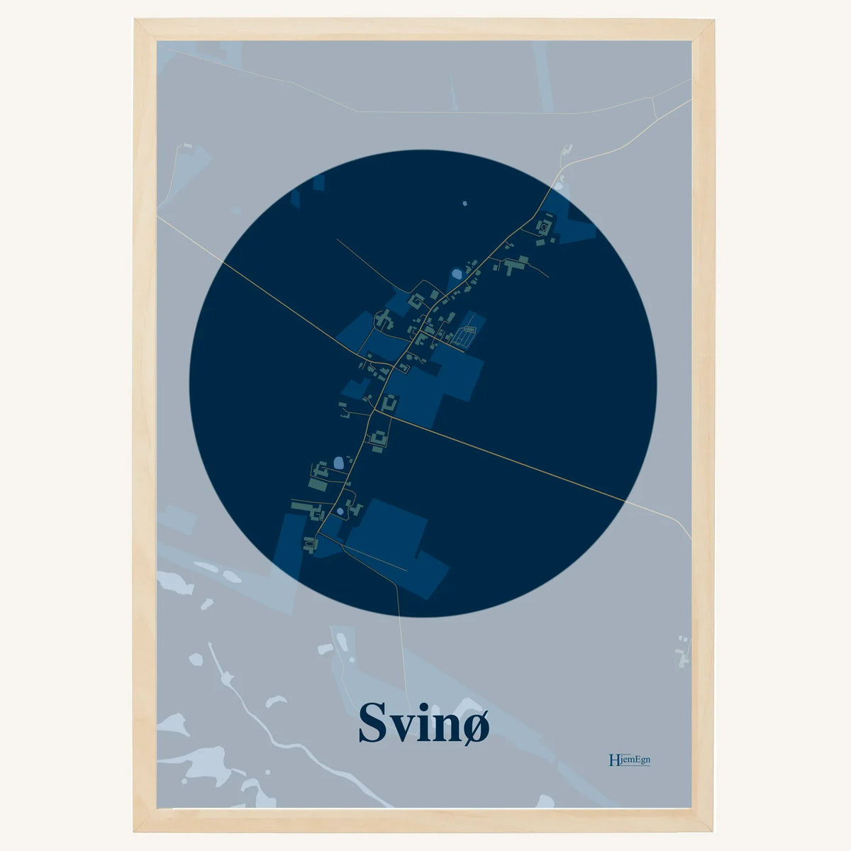 Svinø plakat – Centrum 2026 – Mørk blå