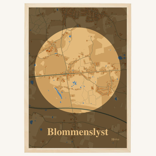 Blommenslyst plakat – Centrum 2026 – Lys pastel brun