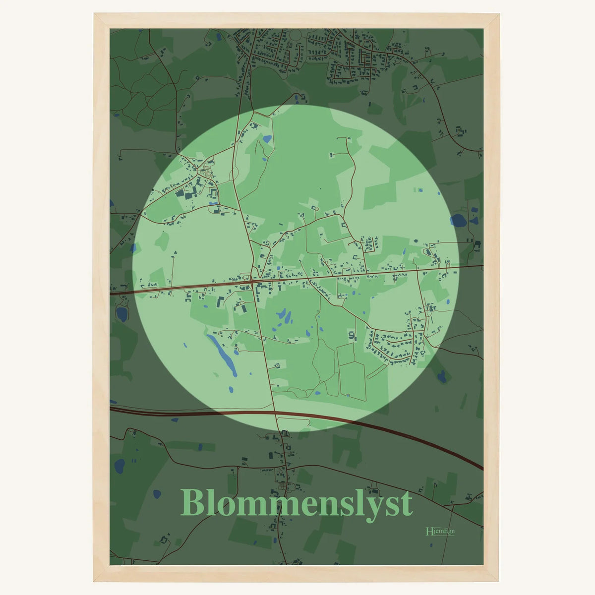 Blommenslyst plakat – Centrum 2026 – Lys pastel grøn