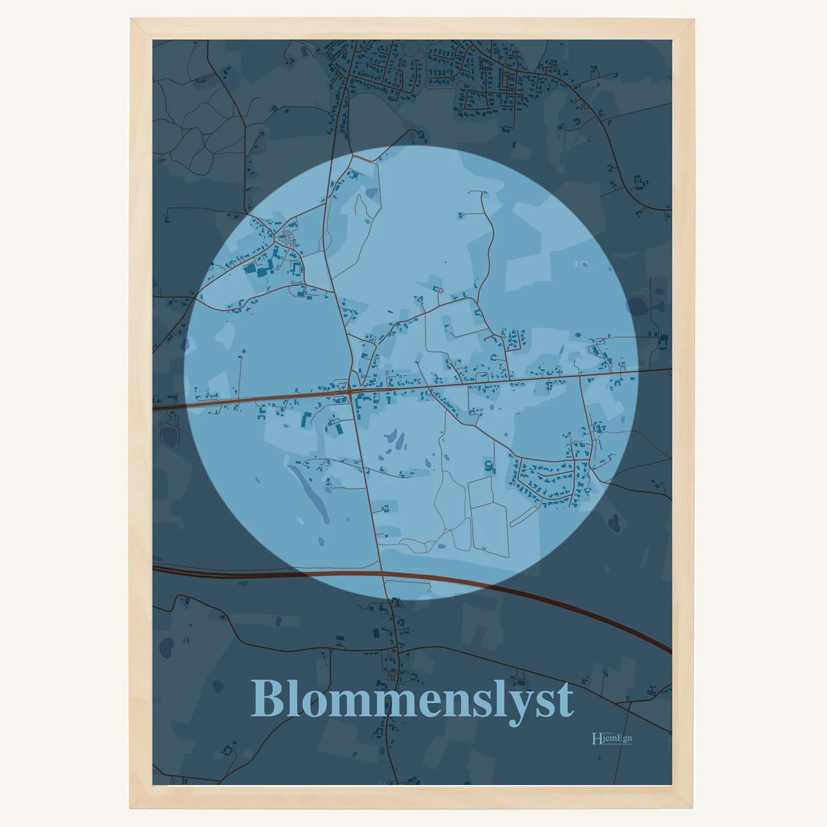 Blommenslyst plakat – Centrum 2026 – Lys pastel blå