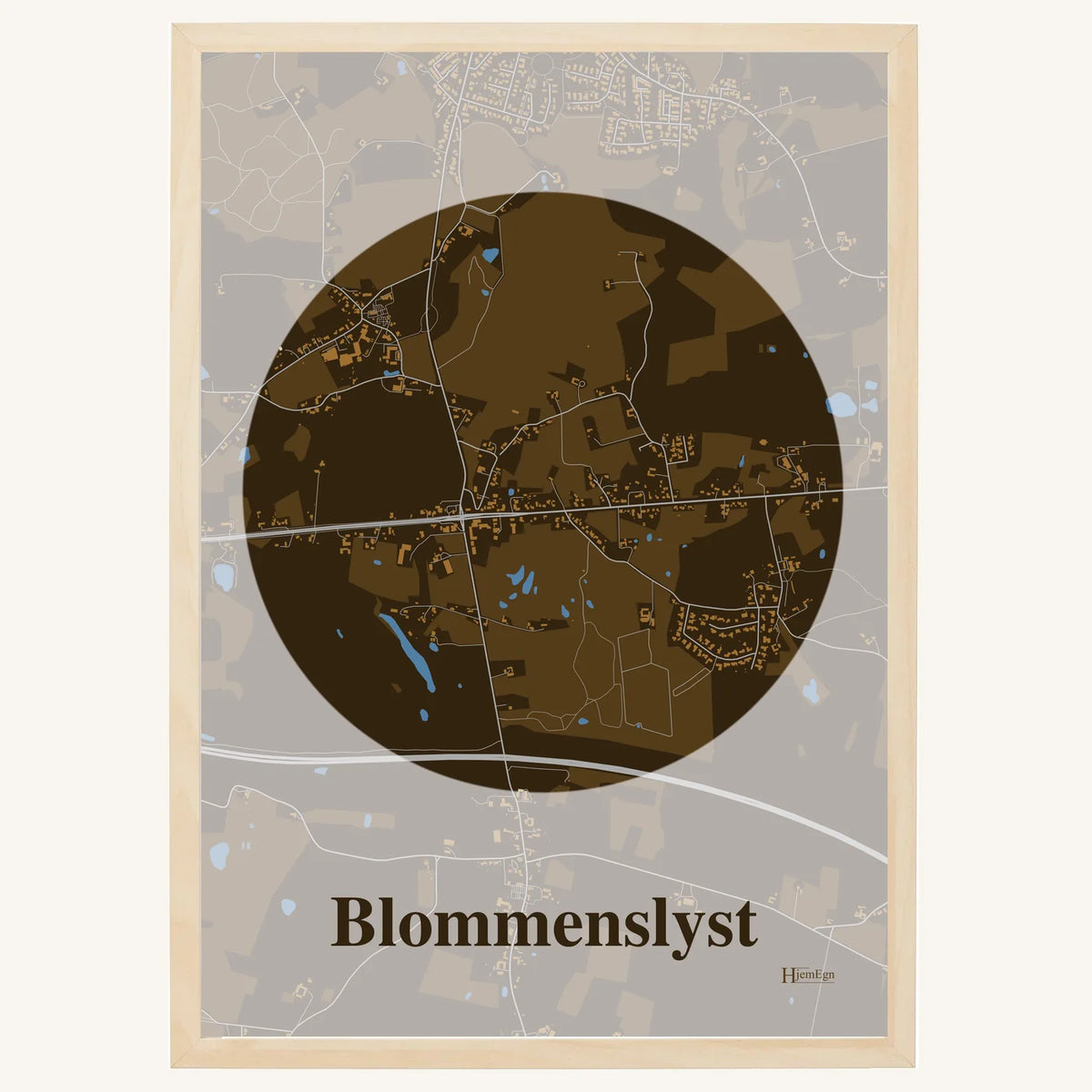 Blommenslyst plakat – Centrum 2026 – Mørk brun