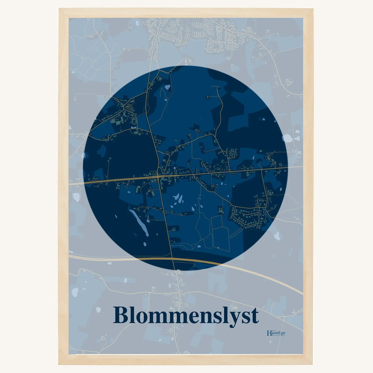 Blommenslyst plakat – Centrum 2026 – Mørk blå