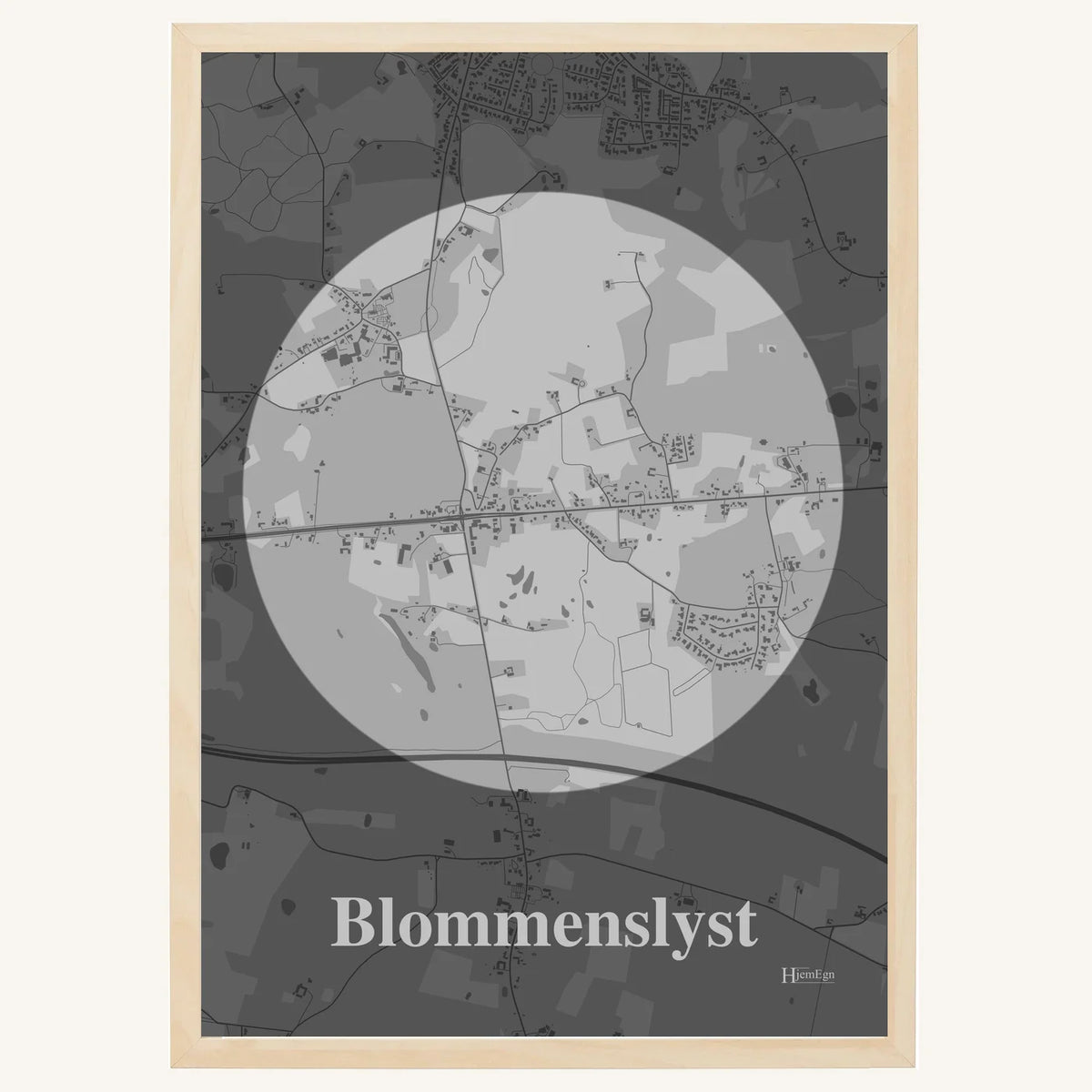 Blommenslyst plakat – Centrum 2026 – Lys pastel grå