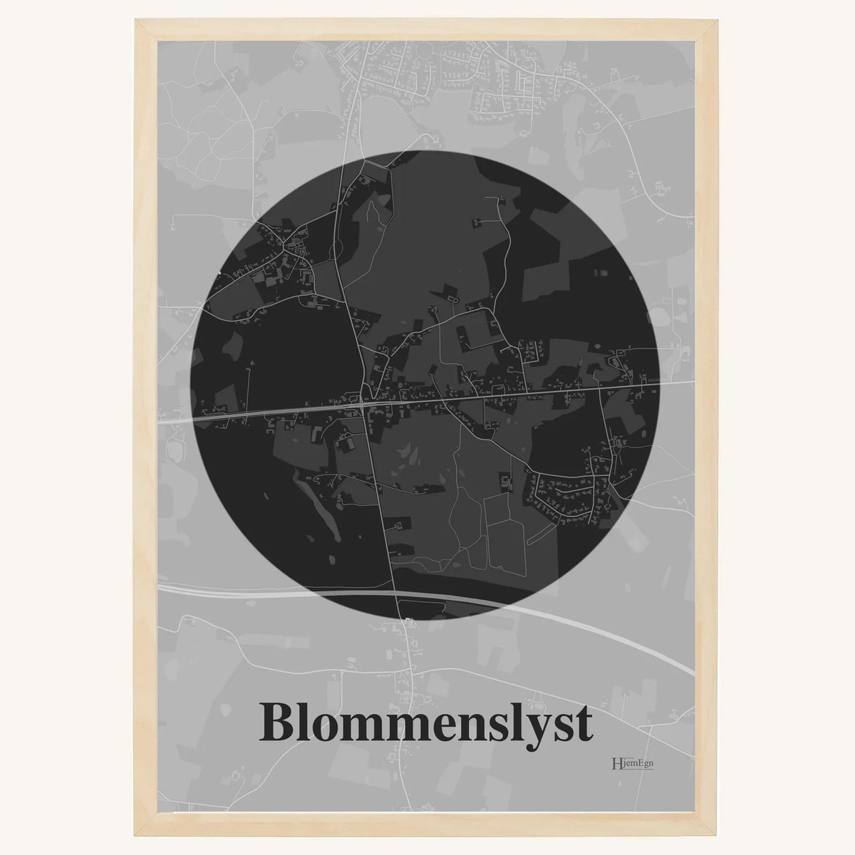 Blommenslyst plakat – Centrum 2026 – Mørk grå