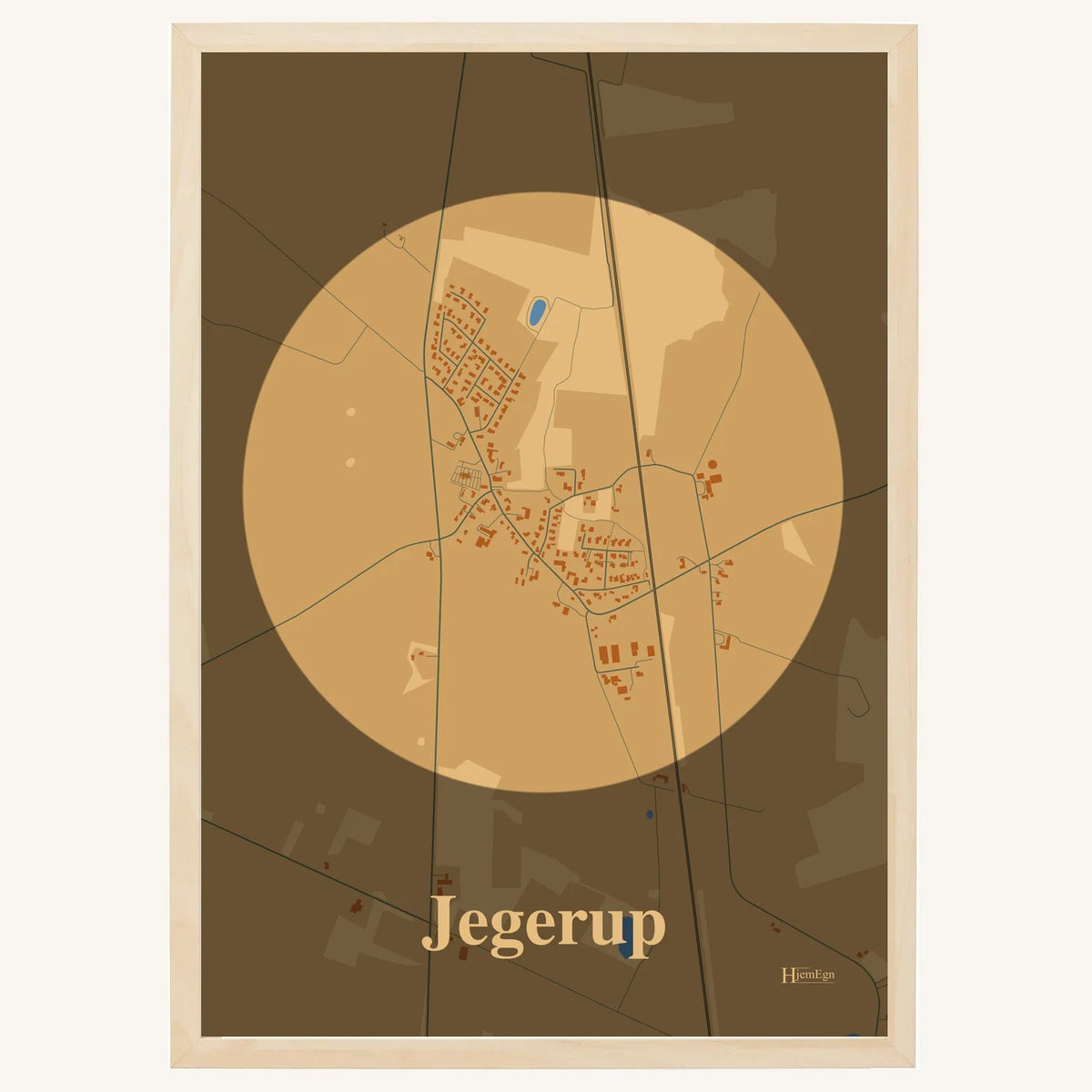 Jegerup plakat – Centrum 2026 – Lys pastel brun
