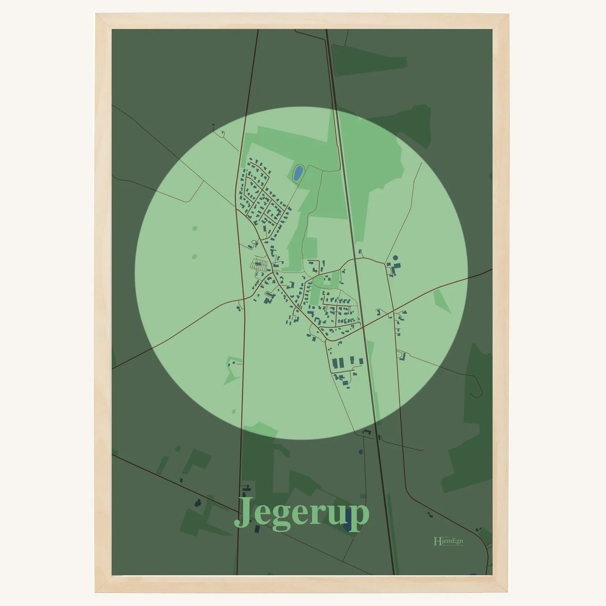 Jegerup plakat – Centrum 2026 – Lys pastel grøn