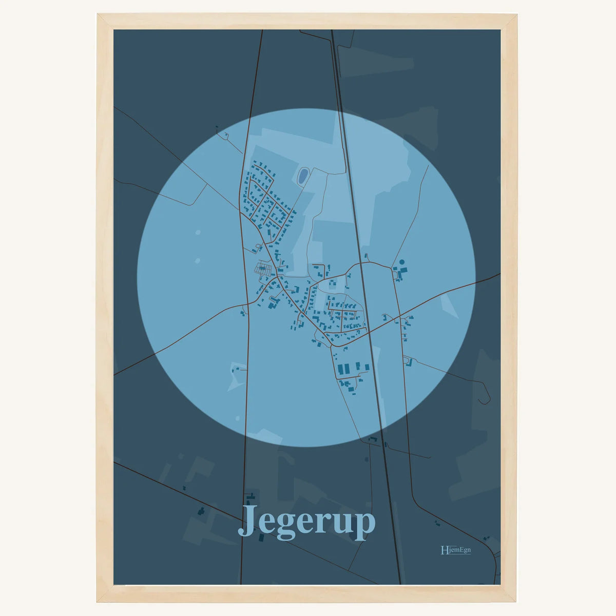 Jegerup plakat – Centrum 2026 – Lys pastel blå