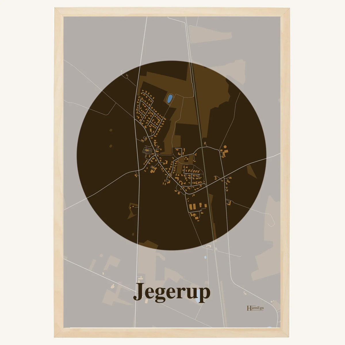 Jegerup plakat – Centrum 2026 – Mørk brun